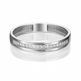 Кольцо из белого золота Platina 01-1484-00-101-1120-30 с бриллиантом 01-1484-00-101-1120-30 фото