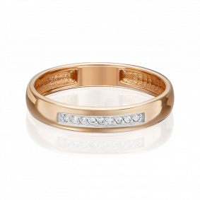 Золотое обручальное кольцо Platina с бриллиантом 01-1542-00-101-1110-30 01-1542-00-101-1110-30 фото