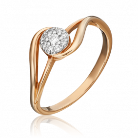 Золотое кольцо Platina 01-1557-00-101-1110-30 с бриллиантом 01-1557-00-101-1110-30 фото