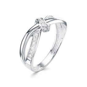 Серебряное кольцо АЛЬКОР 01-1561/00КЦ-00 с фианитом 01-1561/00КЦ-00 фото