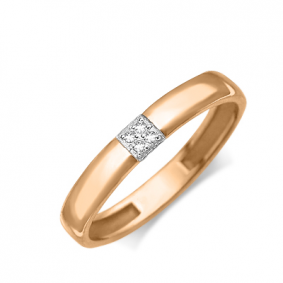Золотое кольцо Platina 01-1759-00-401-1110-03 с фианитом 01-1759-00-401-1110-03 фото