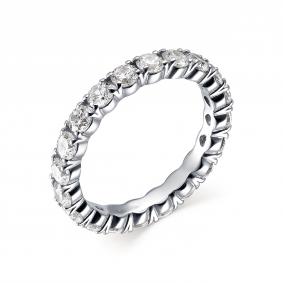 Серебряное кольцо АЛЬКОР 01-1766/00КЦ-00 с фианитом 01-1766/00КЦ-00 фото