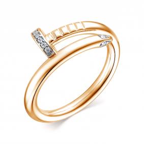 Серебряное кольцо Гвоздь АЛЬКОР с фианитом 01-1906/00КЦ-06 01-1906/00КЦ-06 фото