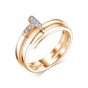 Серебряное кольцо АЛЬКОР 01-1971/00КЦ-06 с фианитом 01-1971/00КЦ-06 фото