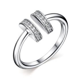 Серебряное кольцо АЛЬКОР 01-2382/00КЦ-00 с фианитом 01-2382/00КЦ-00 фото
