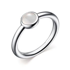 Серебряное кольцо АЛЬКОР 01-2632/00БА-00 с агатом 01-2632/00БА-00 фото