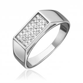 Серебряное кольцо Platina 01-2698-00-401-0200 с фианитом 01-2698-00-401-0200 фото
