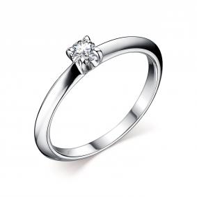 Серебряные кольца АЛЬКОР с муассанитом 01-2698/000М-00 01-2698/000М-00 фото