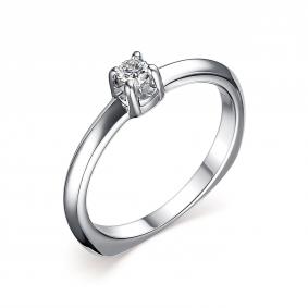 Серебряные кольца АЛЬКОР с муассанитом 01-2701/000М-00 01-2701/000М-00 фото