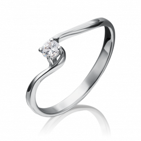 Кольцо из белого золота Platina 01-3061-00-401-1120-03 с фианитом 01-3061-00-401-1120-03 фото