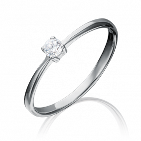 Кольцо из белого золота Platina 01-3077-00-401-1120-03 с фианитом 01-3077-00-401-1120-03 фото
