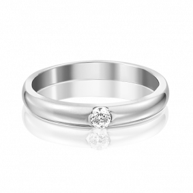 Кольцо из белого золота Platina 01-3150-00-401-1120-03 с фианитом 01-3150-00-401-1120-03 фото