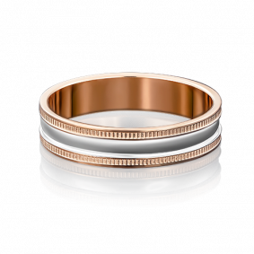 Обручальное кольцо из комбинированного золота Platina 01-3245-00-000-1111-39 01-3245-00-000-1111-39 фото