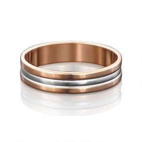Обручальное кольцо из комбинированного золота Platina 01-3247-00-000-1111-39 01-3247-00-000-1111-39 фото