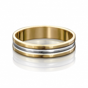 Обручальное кольцо из комбинированного золота Platina 01-3247-00-000-1121-39 01-3247-00-000-1121-39 фото