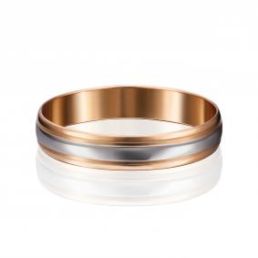 Обручальное кольцо из комбинированного золота 5 мм Platina 01-3249-00-000-1111-39 01-3249-00-000-1111-39 фото