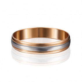 Обручальное кольцо из комбинированного золота Platina 01-3249-00-000-1111-39 01-3249-00-000-1111-39 фото