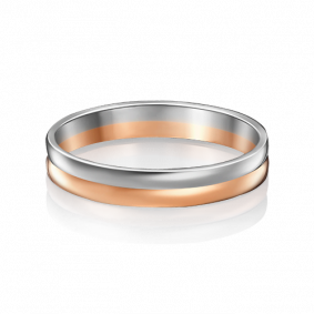 Обручальное кольцо из комбинированного золота Platina 01-3250-00-000-1111-39 01-3250-00-000-1111-39 фото