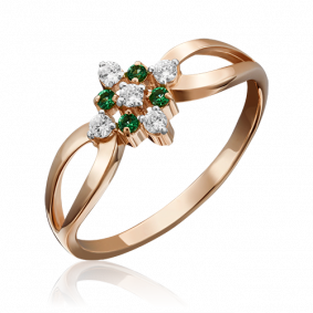 Золотое кольцо Platina 01-3280-00-404-1110-03 с фианитом 01-3280-00-404-1110-03 фото