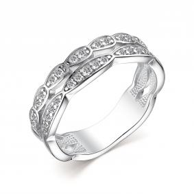 Серебряное кольцо АЛЬКОР 01-3310/00КЦ-00 с фианитом 01-3310/00КЦ-00 фото