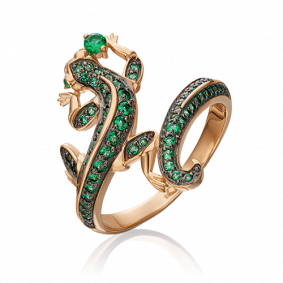 Золотое кольцо Platina 01-3337-00-404-1110-52 с фианитом 01-3337-00-404-1110-52 фото