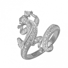 Кольцо из белого золота Platina 01-3338-00-401-1120-32 с фианитом 01-3338-00-401-1120-32 фото