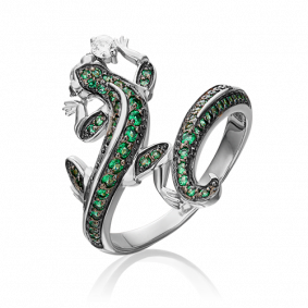 Кольцо из белого золота Platina 01-3338-00-404-1120-52 с фианитом 01-3338-00-404-1120-52 фото