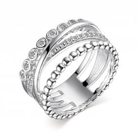 Серебряное кольцо АЛЬКОР 01-3344/00КЦ-00 с фианитом 01-3344/00КЦ-00 фото