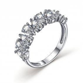 Серебряное кольцо АЛЬКОР 01-3354/00КЦ-00 с фианитом 01-3354/00КЦ-00 фото