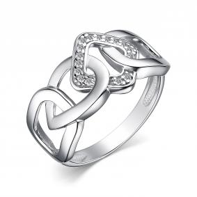 Серебряное кольцо АЛЬКОР 01-3374/00КЦ-00 с фианитом 01-3374/00КЦ-00 фото