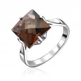 Серебряное кольцо Platina 01-3451-00-208-0200 с фианитом и кварцем 01-3451-00-208-0200 фото