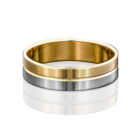 Обручальное кольцо из комбинированного золота Platina 01-3459-00-000-1121-39 01-3459-00-000-1121-39 фото