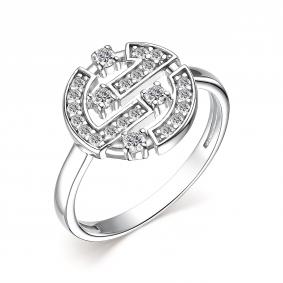 Серебряное кольцо АЛЬКОР 01-3462/00КЦ-00 с фианитом 01-3462/00КЦ-00 фото
