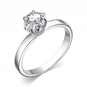 Серебряное кольцо АЛЬКОР 01-3644/00СВ-00 с фианитом 01-3644/00СВ-00 фото