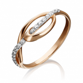 Золотое кольцо Platina 01-3712-00-401-1110-03 с фианитом 01-3712-00-401-1110-03 фото