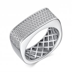 Серебряное кольцо АЛЬКОР 01-3744/00КЦ-00 с фианитом 01-3744/00КЦ-00 фото