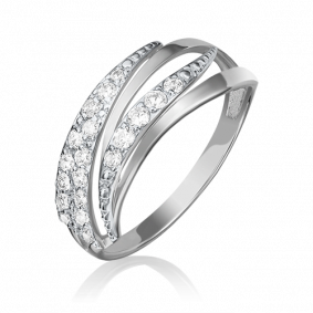 Золотое кольцо Platina 01-3893-00-401-1120-03 с фианитом 01-3893-00-401-1120-03 фото