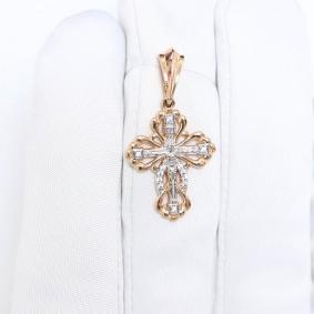 Золотая подвеска Sanis 01-418396 с фианитом 01-418396 фото