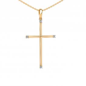 Золотая подвеска Sanis 01-418436 с фианитом 01-418436 фото