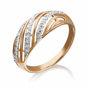 Золотое кольцо Platina 01-4333-00-401-1110-24 с фианитом 01-4333-00-401-1110-24 фото