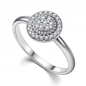 Серебряное кольцо АЛЬКОР 01-4354/00КЦ-00 с фианитом 01-4354/00КЦ-00 фото