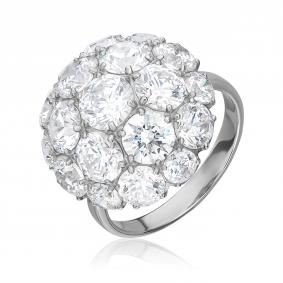 Серебряное кольцо Platina 01-4377-00-401-0200 с фианитом 01-4377-00-401-0200 фото