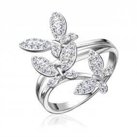 Серебряное кольцо Platina 01-4417-00-401-0200 с фианитом 01-4417-00-401-0200 фото