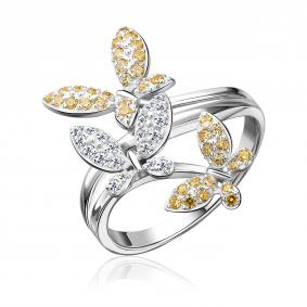 Серебряное кольцо Platina 01-4417-00-404-0200 с фианитом 01-4417-00-404-0200 фото