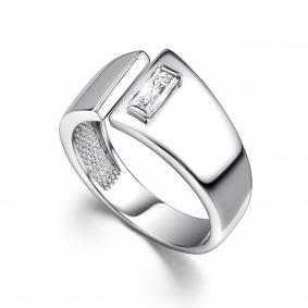 Серебряное кольцо АЛЬКОР 01-4435/00КЦ-00 с фианитом 01-4435/00КЦ-00 фото