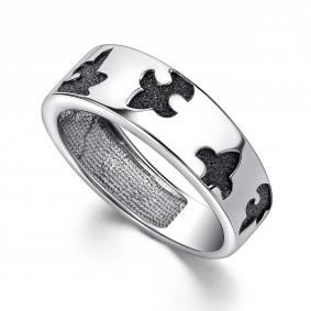 Кольцо из черненого серебра АЛЬКОР 01-4447/0000-17 01-4447/0000-17 фото