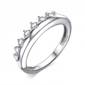 Серебряное кольцо АЛЬКОР 01-4472/00КЦ-00 с фианитом 01-4472/00КЦ-00 фото