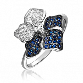 Кольцо из белого золота Platina 01-4550-00-404-1120-32 с фианитом 01-4550-00-404-1120-32 фото