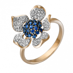 Золотое кольцо Platina 01-4551-00-404-1110-33 с фианитом 01-4551-00-404-1110-33 фото