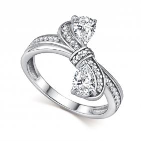 Серебряное кольцо АЛЬКОР 01-4551/00КЦ-00 с фианитом 01-4551/00КЦ-00 фото